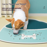 HKM-574355 Pet Feeding Mat Silicone Non-slip Waterproof Feeding Splash-proof Mat