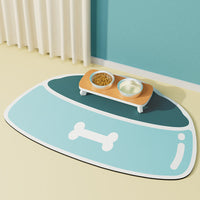 HKM-574355 Pet Feeding Mat Silicone Non-slip Waterproof Feeding Splash-proof Mat