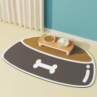 HKM-574355 Pet Feeding Mat Silicone Non-slip Waterproof Feeding Splash-proof Mat