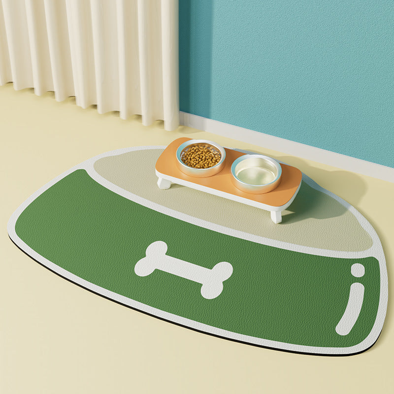 HKM-574355 Pet Feeding Mat Silicone Non-slip Waterproof Feeding Splash-proof Mat
