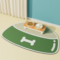 HKM-574355 Pet Feeding Mat Silicone Non-slip Waterproof Feeding Splash-proof Mat