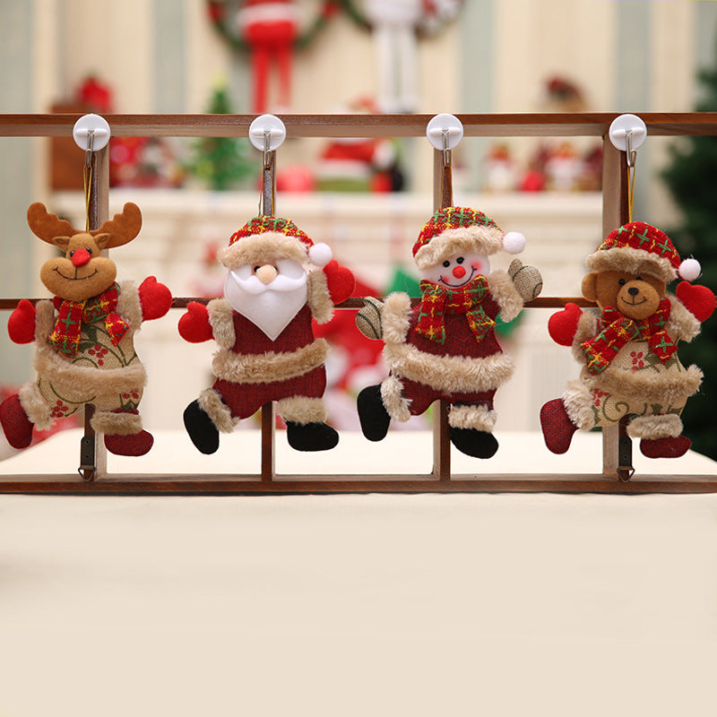HKM-574419 Festive Cloth Christmas Tree Hanging Decoration - 18x13 CM, Lightweight and Versatile Accessory