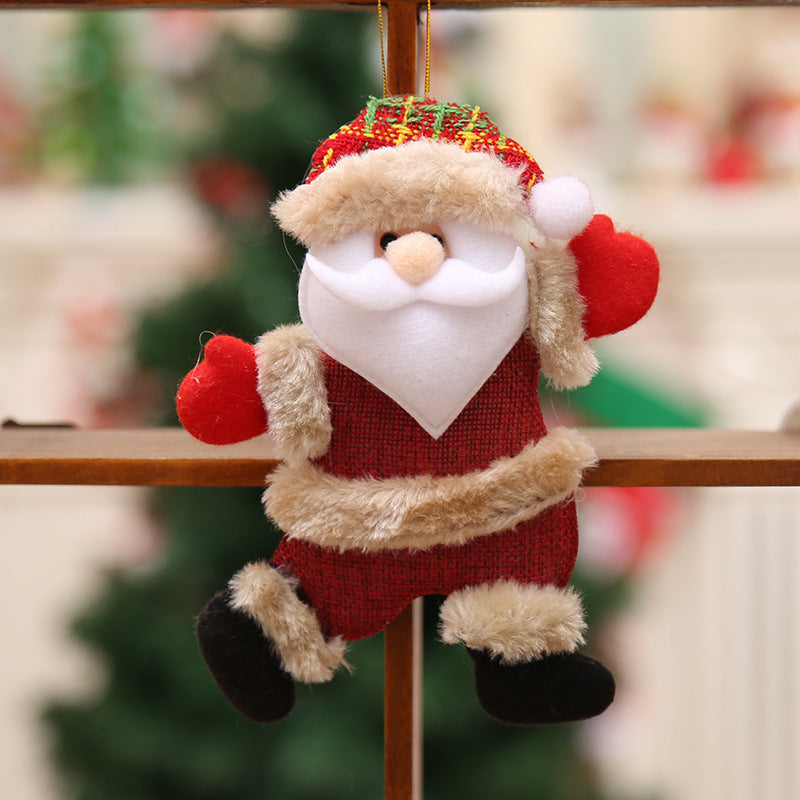 HKM-574419 Festive Cloth Christmas Tree Hanging Decoration - 18x13 CM, Lightweight and Versatile Accessory