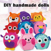 HKM-574547 Handmade DIY Animal Plush Doll Sewing Kit for Preschool - Educational Fabric Art Toy