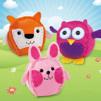 HKM-574547 Handmade DIY Animal Plush Doll Sewing Kit for Preschool - Educational Fabric Art Toy