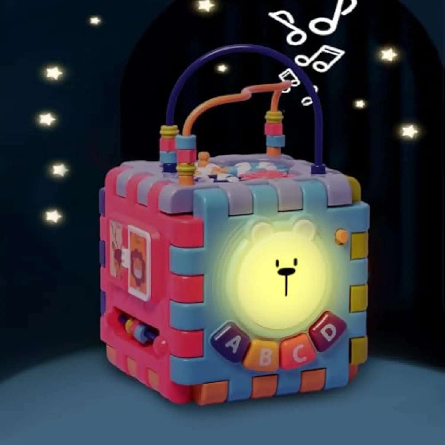 Six-Sided Baby Activity Cube - Early Learning Polyhedron Play Toy for Cognitive Development