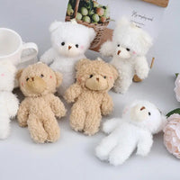 HKM-574803 Adorable Plush Teddy Bear Keychain for Kids - Soft Cartoon Doll Pendant