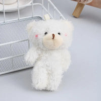 HKM-574803 Adorable Plush Teddy Bear Keychain for Kids - Soft Cartoon Doll Pendant