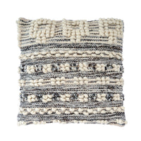 HKM-574803 Black Wool Tassel Cushion Pillowcase in Fashion Casual Style