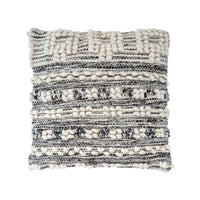 HKM-574803 Black Wool Tassel Cushion Pillowcase in Fashion Casual Style