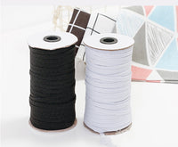 HKM-574803 Walking Horse Elastic Band - Durable Polypropylene & Latex - 1.2 cm Width, 12 mm Diameter, Available in White and Black (91 Meters)