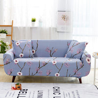 HKM-574867 Multifunctional Stretch Sofa Cover in Pastoral Plant Pattern