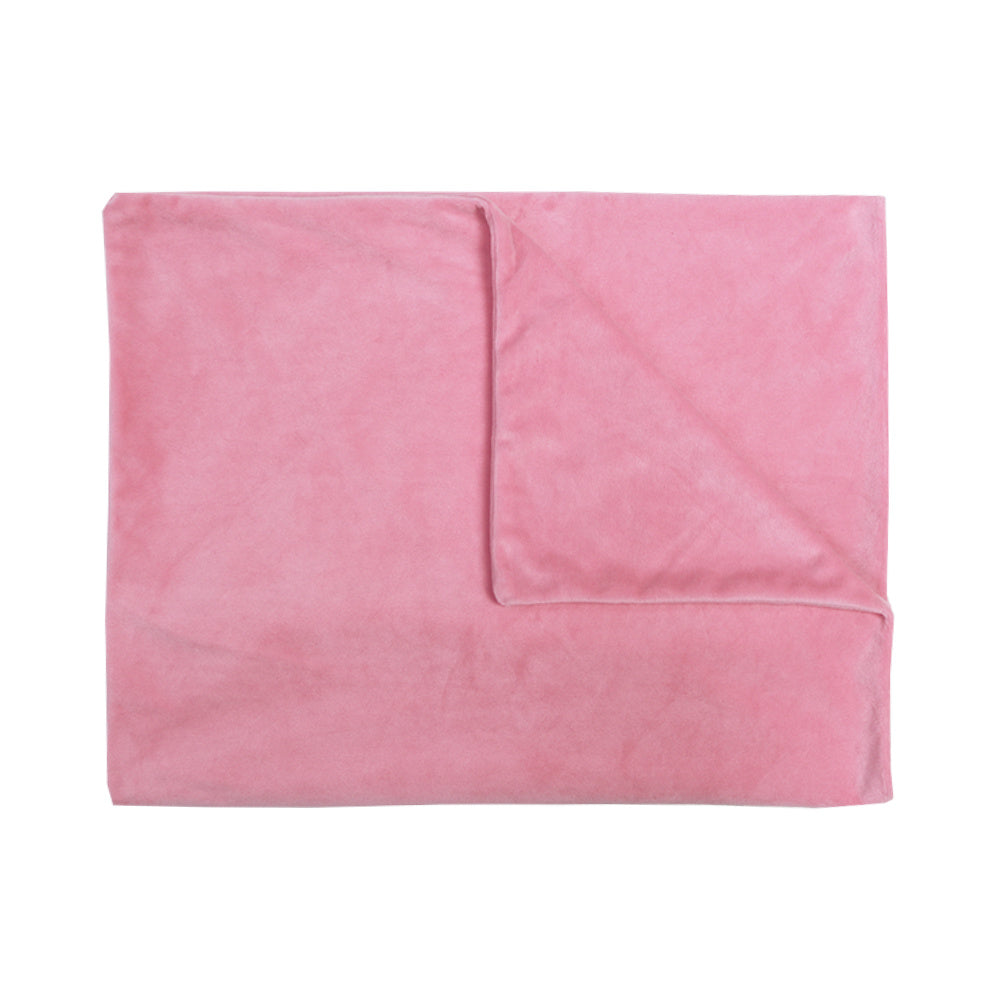 HKM-574931 Solid Color Rectangular Pillow Cover - Soft Plush Cushion Case for Living Room & Bedroom