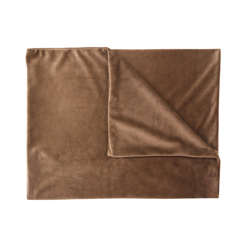 HKM-574931 Solid Color Rectangular Pillow Cover - Soft Plush Cushion Case for Living Room & Bedroom