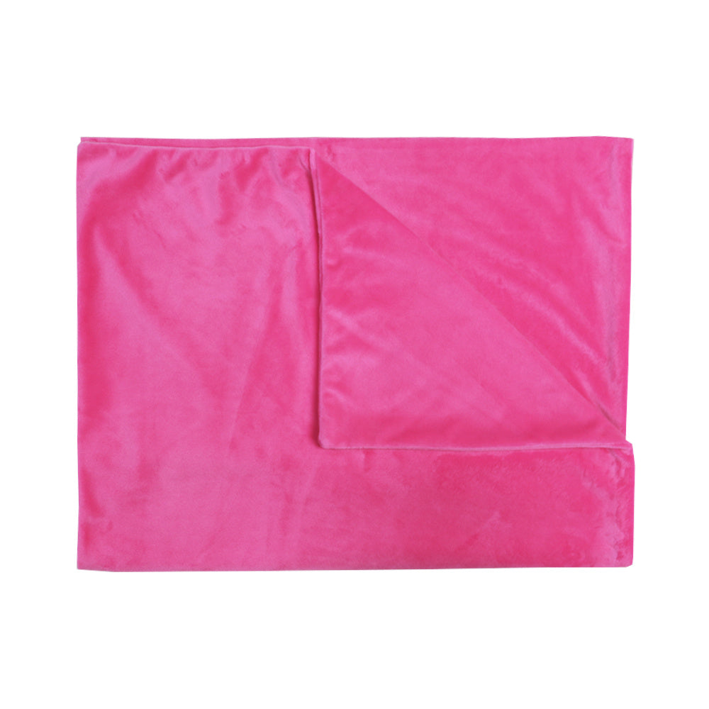 HKM-574931 Solid Color Rectangular Pillow Cover - Soft Plush Cushion Case for Living Room & Bedroom