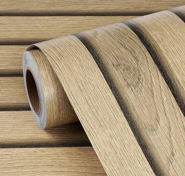 HKM-575059 Self-Adhesive PVC Wallpaper - Waterproof and Moisture-Proof 45cm Wide, Various Colors Available