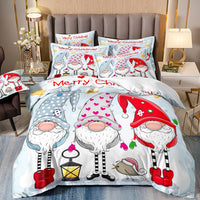 HKM-575123 Cartoon Frog and Salamander Three-Piece Kids Bedding Set, Available in Multiple Sizes