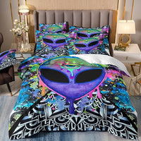 HKM-575123 Cartoon Frog and Salamander Three-Piece Kids Bedding Set, Available in Multiple Sizes