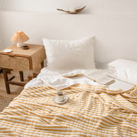 HKM-575123 Japanese Pure Cotton Summer Quilt in Various Striped Designs for Air Conditioning and Warm Nights