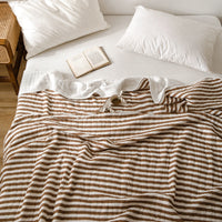 HKM-575123 Japanese Pure Cotton Summer Quilt in Various Striped Designs for Air Conditioning and Warm Nights
