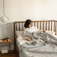 HKM-575123 Japanese Pure Cotton Summer Quilt in Various Striped Designs for Air Conditioning and Warm Nights