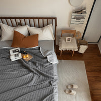HKM-575123 Japanese Pure Cotton Summer Quilt in Various Striped Designs for Air Conditioning and Warm Nights