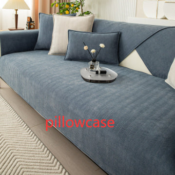 HKM-575187 Chenille Non-Slip Universal Sofa Cover with Plant and Flower Design in Herringbone Patterns