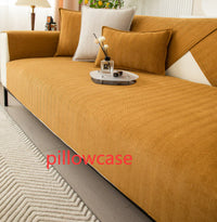 HKM-575187 Chenille Non-Slip Universal Sofa Cover with Plant and Flower Design in Herringbone Patterns