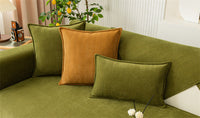 HKM-575187 Chenille Non-Slip Universal Sofa Cover with Plant and Flower Design in Herringbone Patterns