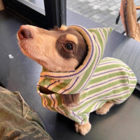 HKM-575379 Pet Dog Warm Bubble Cotton Vest in Green with Optional Hat