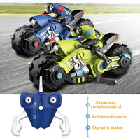 HKM-575379 Remote Control Drift Motorcycle Toy for Kids – 1:10 Scale Electric Motorcycle with 4 Channels, Indoor-Outdoor Use