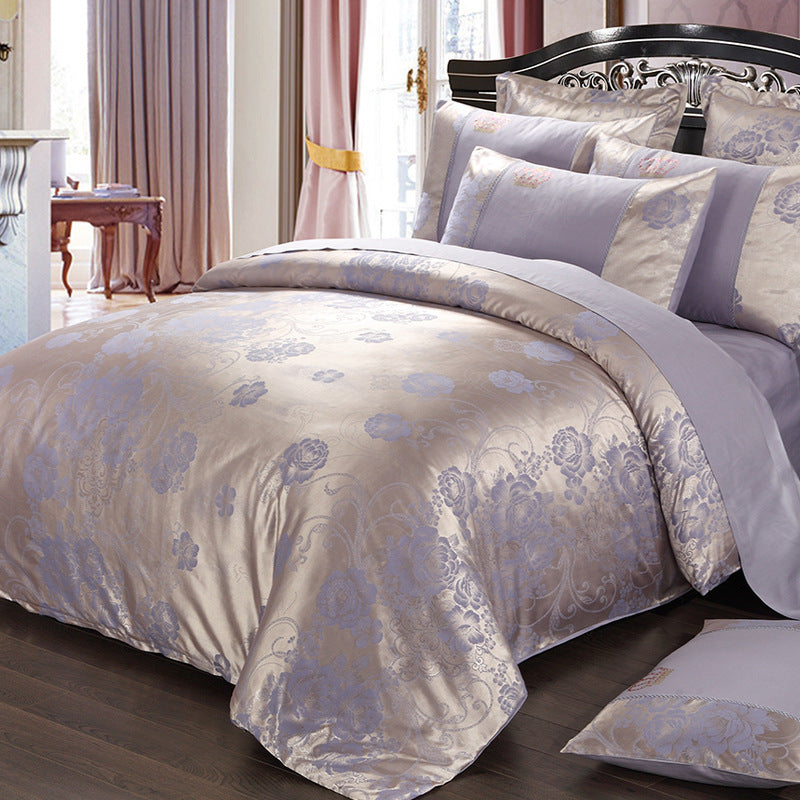 HKM-575443 Four-Piece Modal Jacquard Bedding Set for 1.8m Beds in Various Stylish Patterns