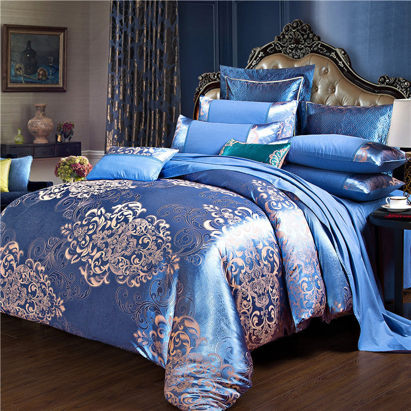 HKM-575443 Four-Piece Modal Jacquard Bedding Set for 1.8m Beds in Various Stylish Patterns