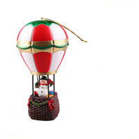 HKM-575571 Luminous Resin Old Man and Snowman Christmas Ornaments for Holiday Decor