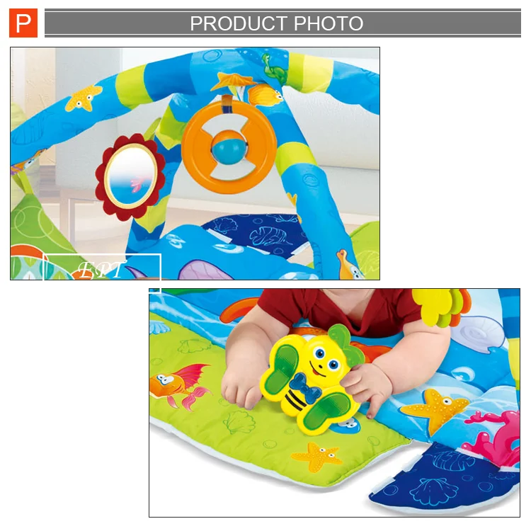 HKM-575763 Interactive Educational Musical Play Mat for Babies and Toddlers, Soft Sensory Gym Floor Mat, EPT369488
