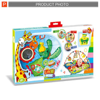 HKM-575763 Interactive Educational Musical Play Mat for Babies and Toddlers, Soft Sensory Gym Floor Mat, EPT369488