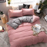 HKM-575955 Brushed Soft Cotton Four-Piece Bedding Set with Various Floral Designs