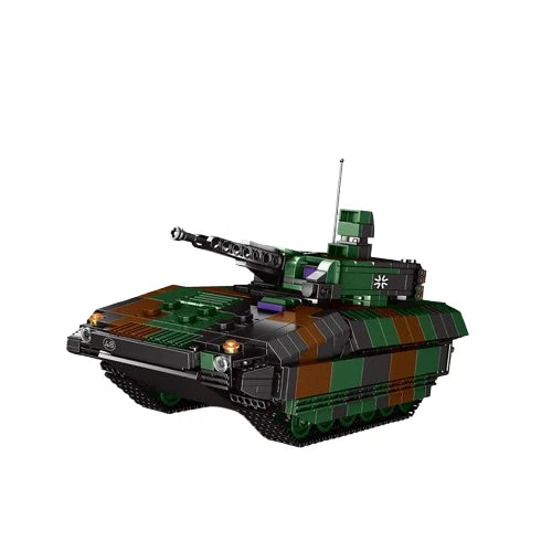KTX-575955 Military Tank Armored Vehicle Building Block Set - Eco-Friendly ABS Plastic Model Toy for Kids 2-14 Years