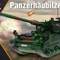 HKM-575955 Military Tank Armored Vehicle Building Block Set - Eco-Friendly ABS Plastic Model Toy for Kids 2-14 Years