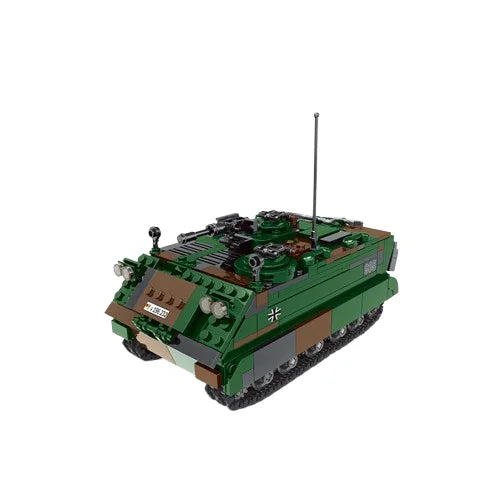 KTX-575955 Military Tank Armored Vehicle Building Block Set - Eco-Friendly ABS Plastic Model Toy for Kids 2-14 Years