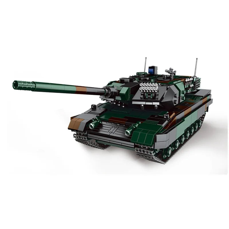 KTX-575955 Military Tank Armored Vehicle Building Block Set - Eco-Friendly ABS Plastic Model Toy for Kids 2-14 Years