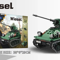 HKM-575955 Military Tank Armored Vehicle Building Block Set - Eco-Friendly ABS Plastic Model Toy for Kids 2-14 Years