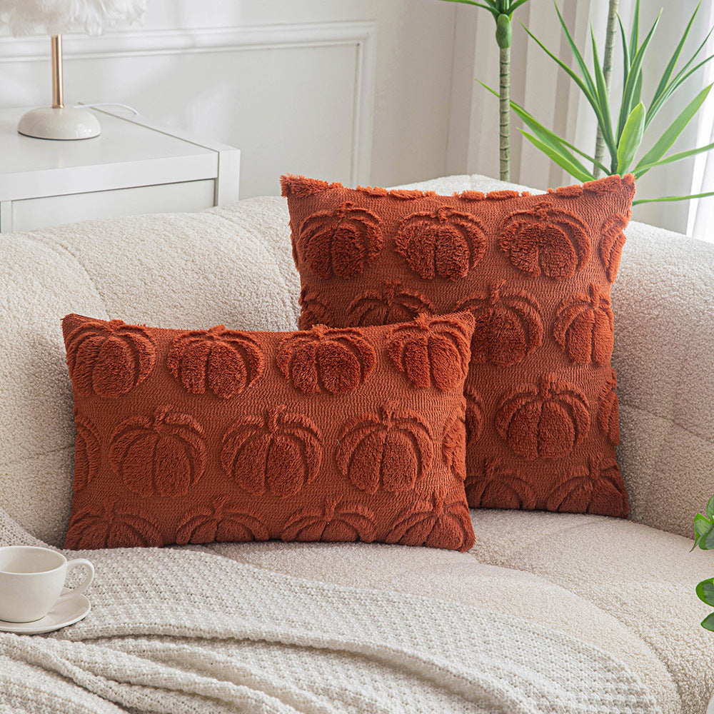HKM-576083 Solid Color Embroidered Wool Pillow and Cushion Cover in Various Sizes and Colors