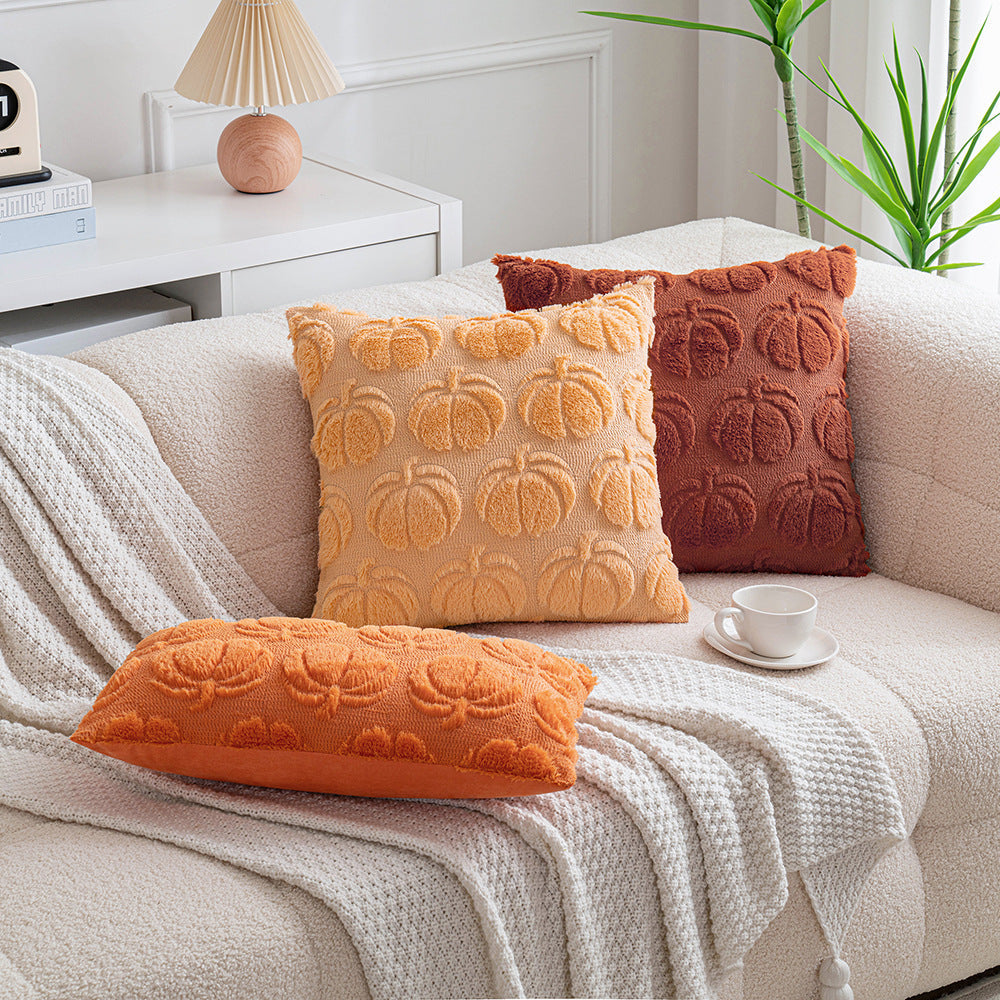 HKM-576083 Solid Color Embroidered Wool Pillow and Cushion Cover in Various Sizes and Colors