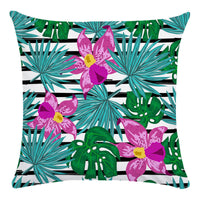 HKM-576403 Tropical Guava Flower Super Soft Plush Pillowcase Cushion Cover, 45cm x 45cm