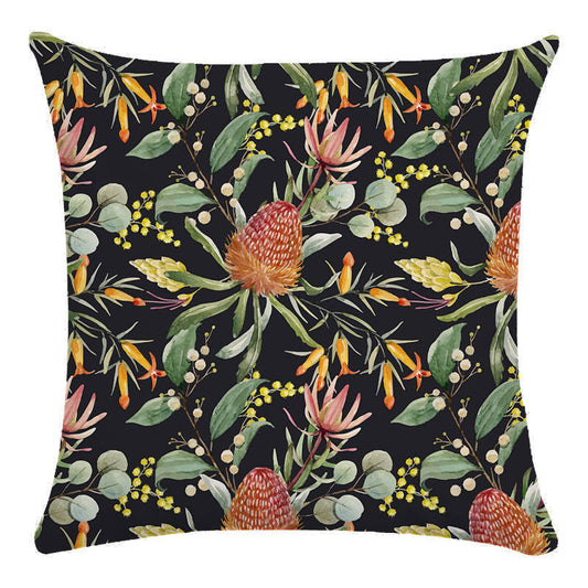 HKM-576403 Tropical Guava Flower Super Soft Plush Pillowcase Cushion Cover, 45cm x 45cm