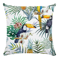HKM-576403 Tropical Guava Flower Super Soft Plush Pillowcase Cushion Cover, 45cm x 45cm