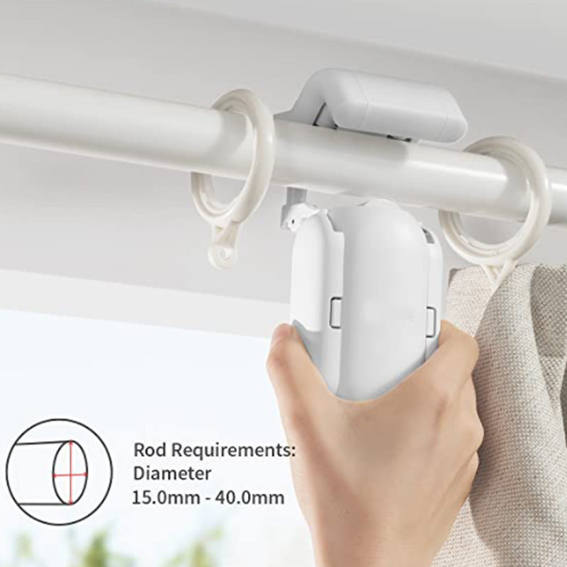HKM-576467 Smart Curtain Robot with WiFi Control and Bluetooth Gateway, White