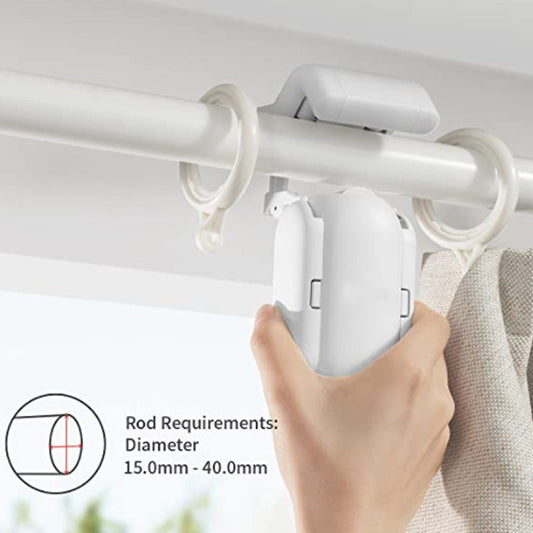 HKM-576467 Smart Curtain Robot with WiFi Control and Bluetooth Gateway, White