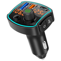 HKM-576851 Dual Screen Bluetooth FM Car MP3 Player with Fast Charging and U-Disk Compatibility
